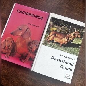 Vintage Dachshund dog breed Books set of 2